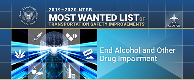 End Alcohol and Other Drug Impairment - Aviation graphic