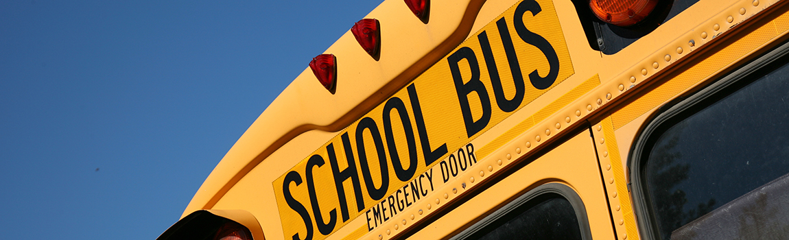 School bus banner image.