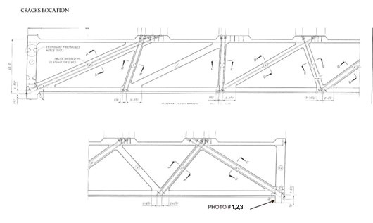 Figure 3. Elevation view of the pedestrian bridge.