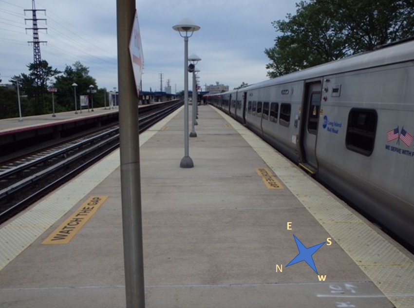 Lynbrook Station with exemplar train berthed.
