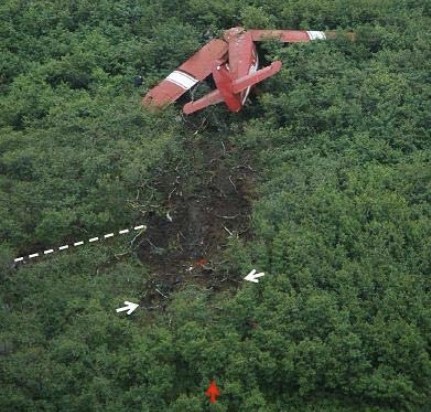 Photograph of accident site. 