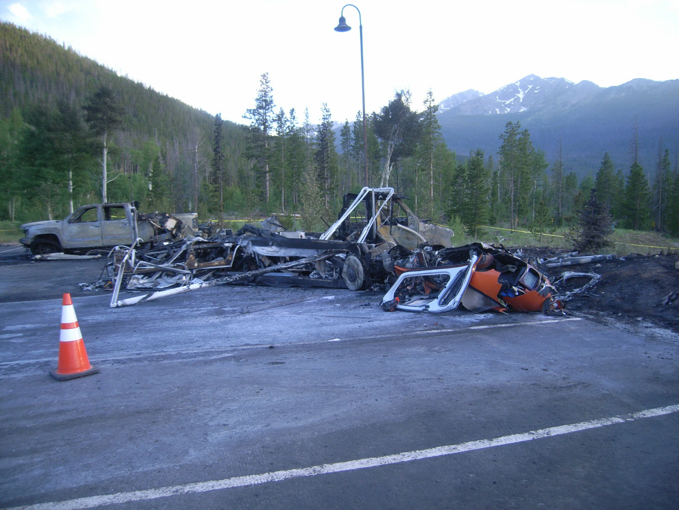 Photo of the main wreckage site.