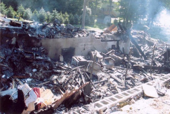 Damage to 48 Woodland Lane