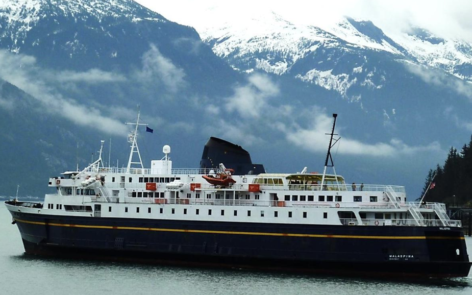 The passenger vessel Malaspina under way. 