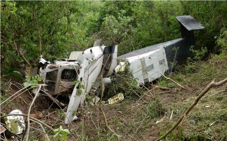 Photograph of the main wreckage.