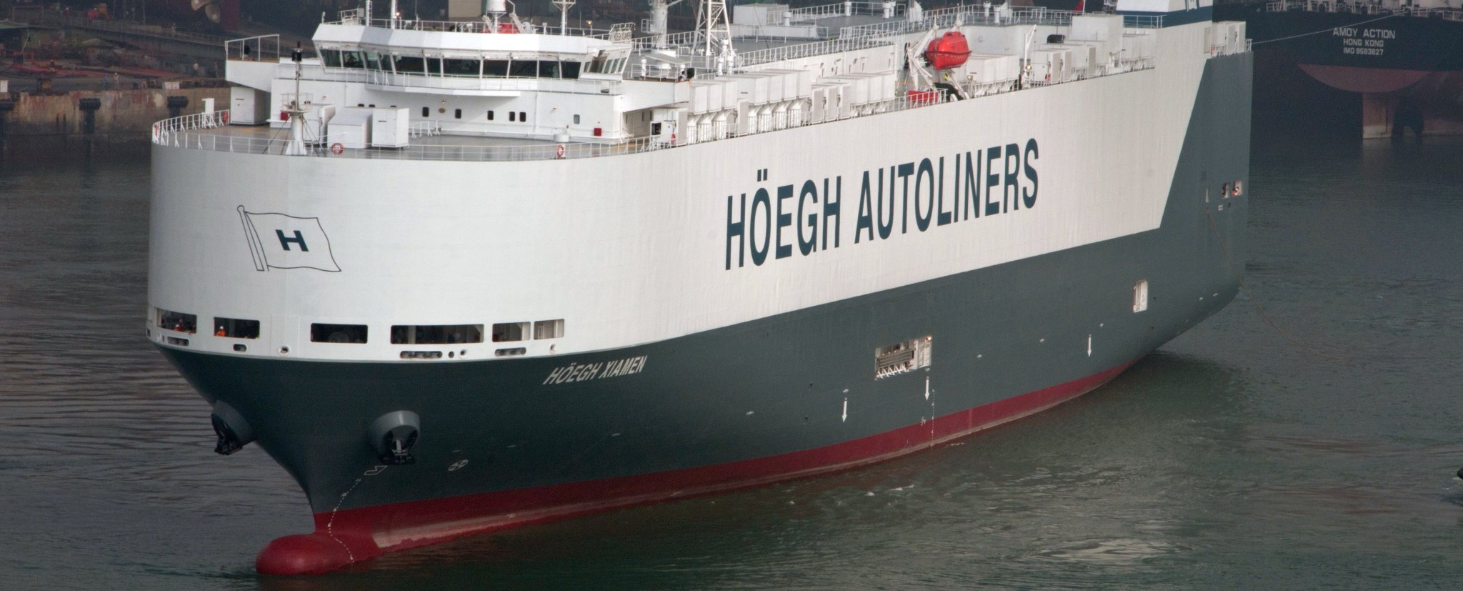 Roll-on/Roll-off vehicle carrier Höegh Xiamen before the accident.