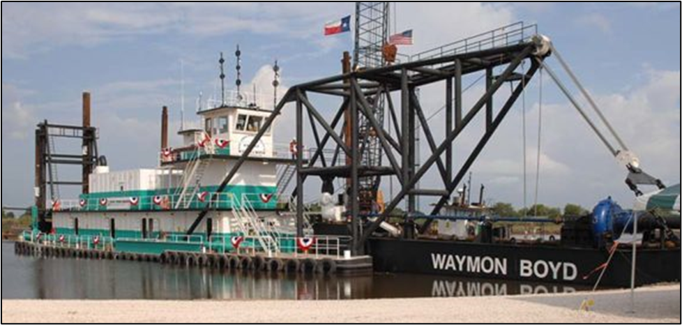 Preaccident photo of dredge vessel Waymon L. Boyd.