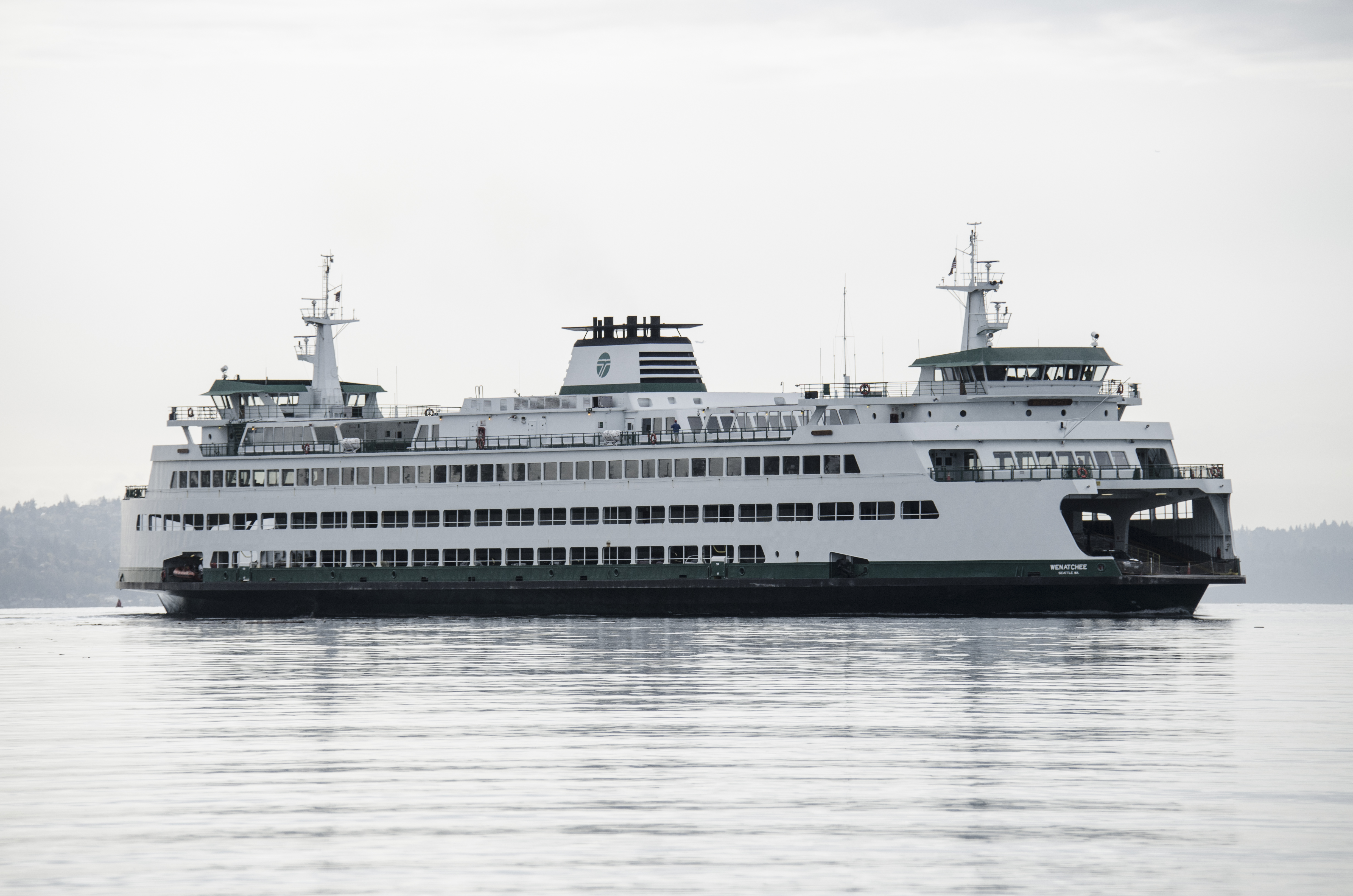 Photo of the Ferry Wenatchee under way before the accident.