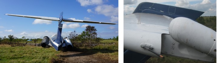 Figure 3, tail section, and figure 4, left stabilizer and elevator