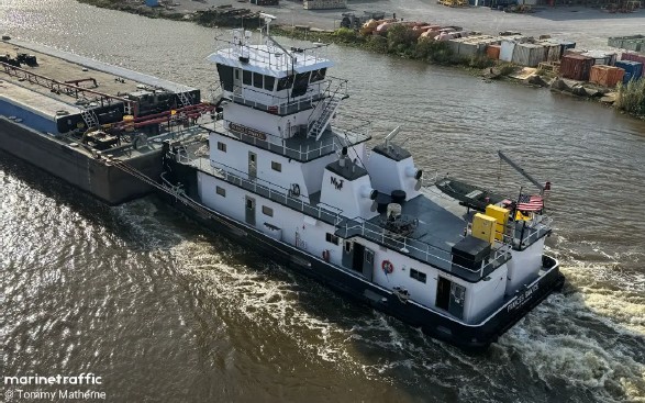 Duke underway in Houma, Louisiana, on October 30, 2024.