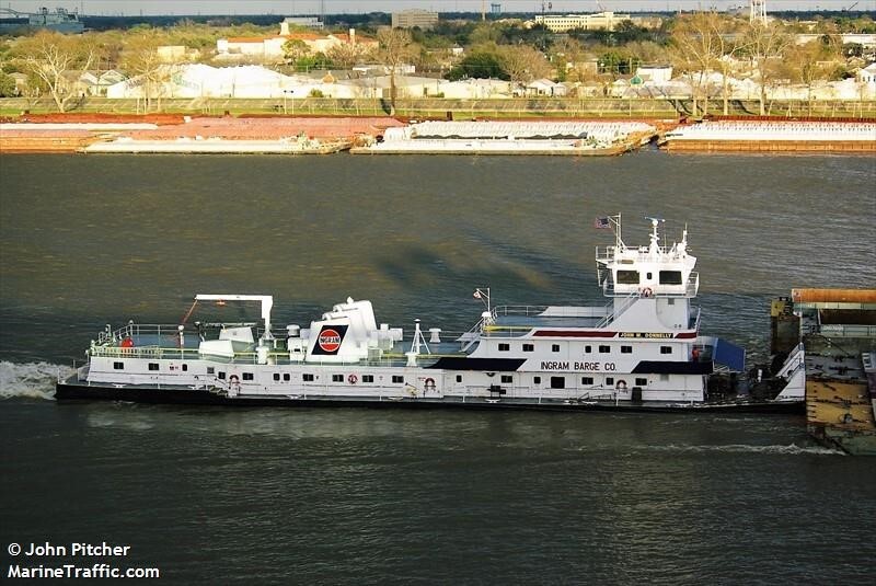 Towing vessel John M Donnelly under way in 2012.