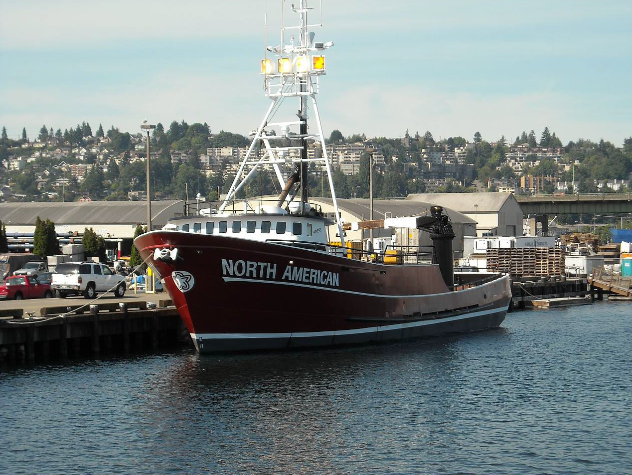 Fishing vessel North American moored at unknown date.