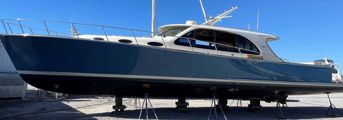 6 Saturdays in the boatyard after the grounding, on November 22, 2024. 