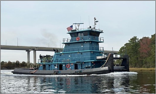 Thor underway in November 2023. (Source: W. Bransom, VesselFinder.com)