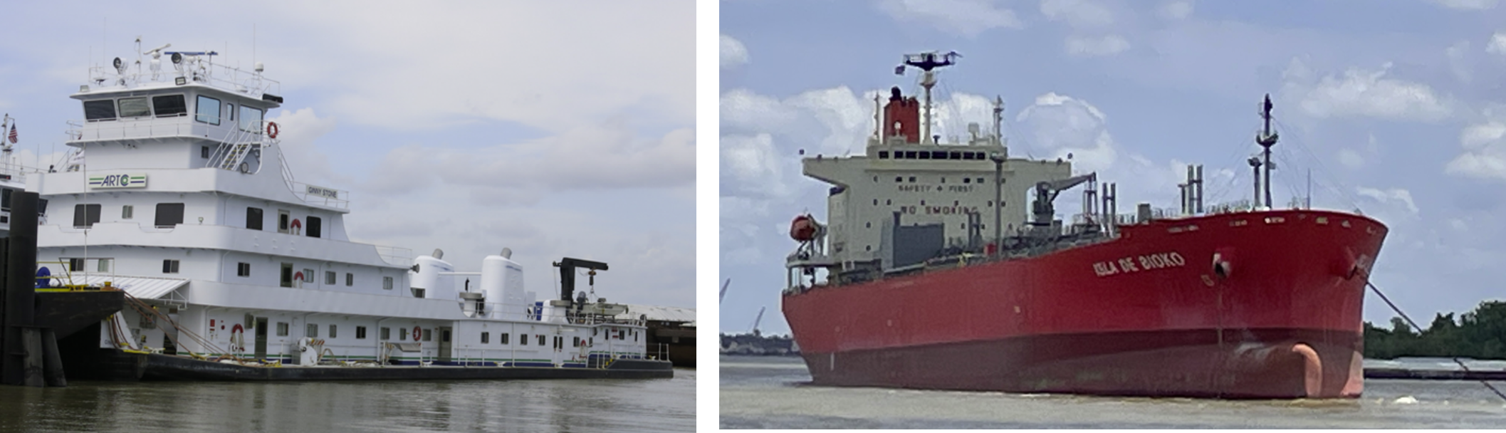 Left to right: Ginny Stone on April 30, 2025, and Isla de Bioko on April 29, 2025.