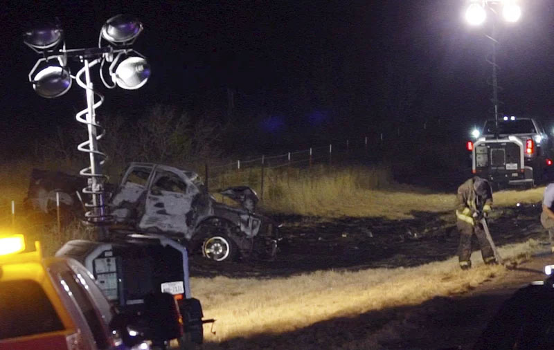 Photo of crash scene