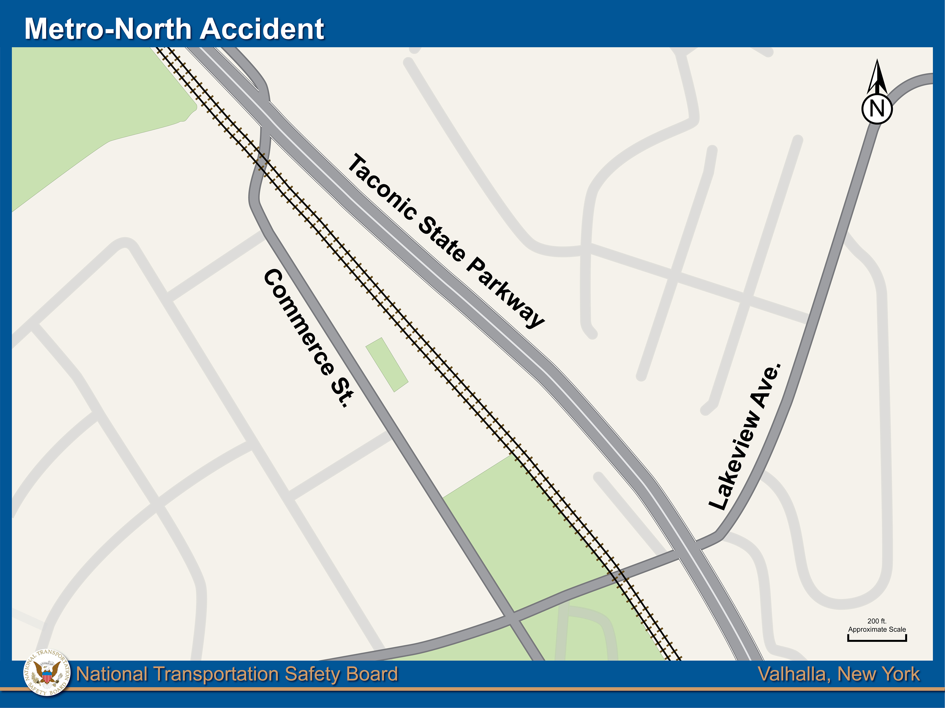 Map of accident area