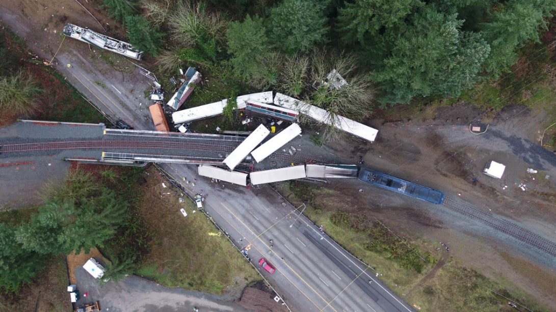 Aerial photograph of accident.