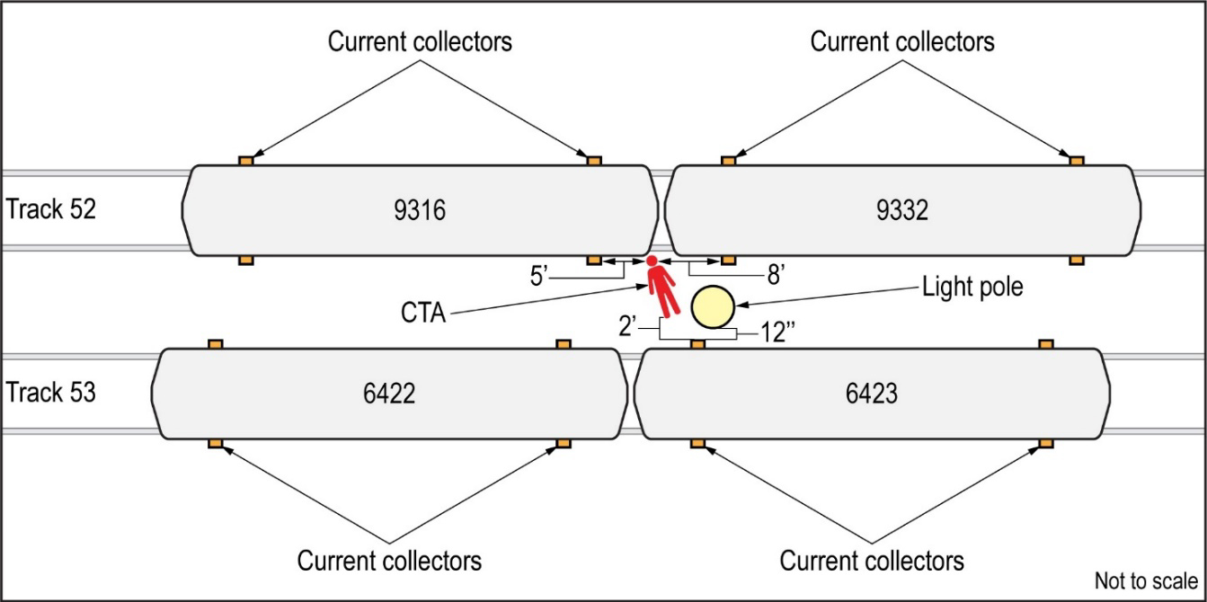 Diagram of accident scene.
