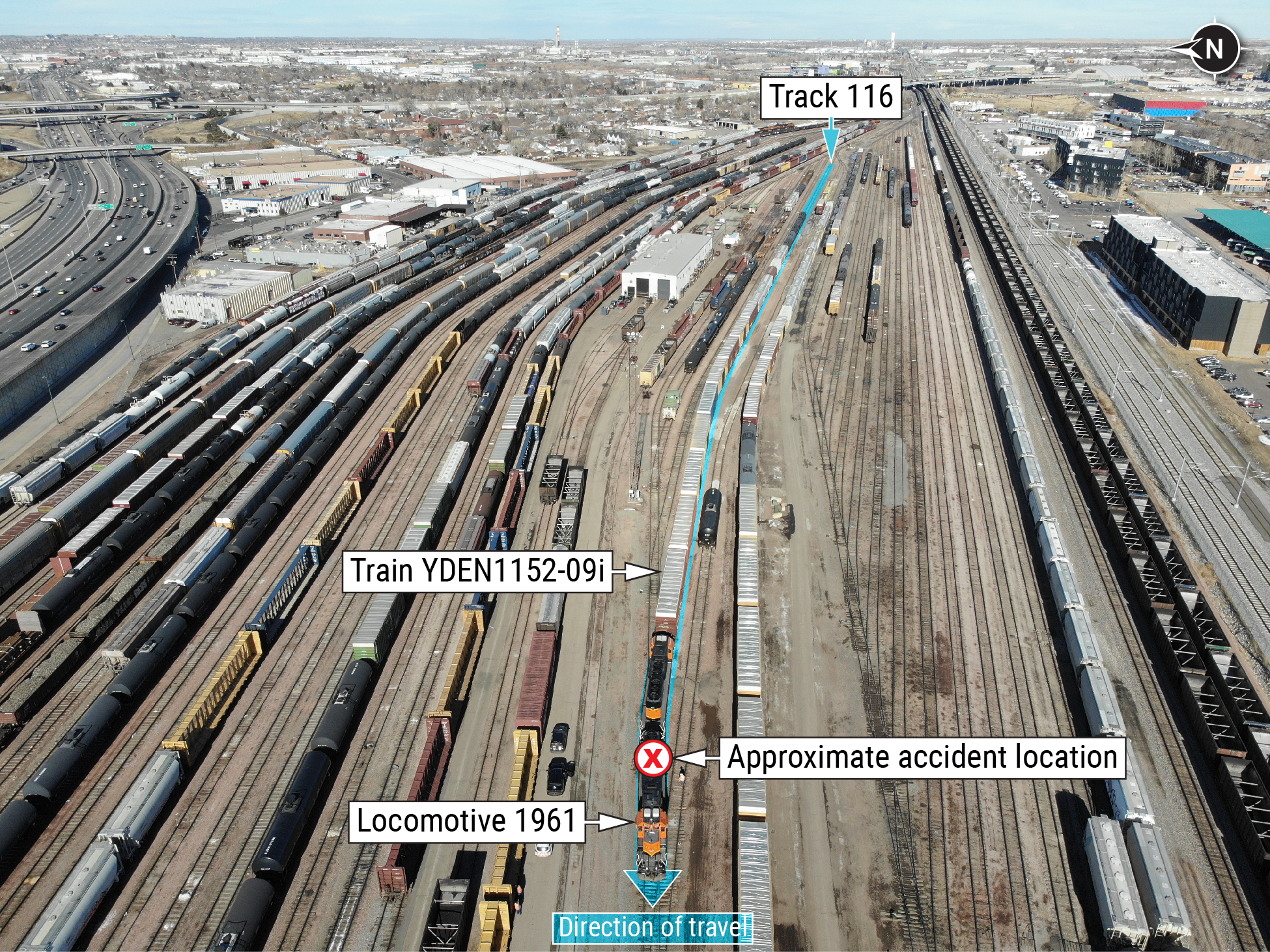 Overhead of accident location. (Source: BNSF Railway.)