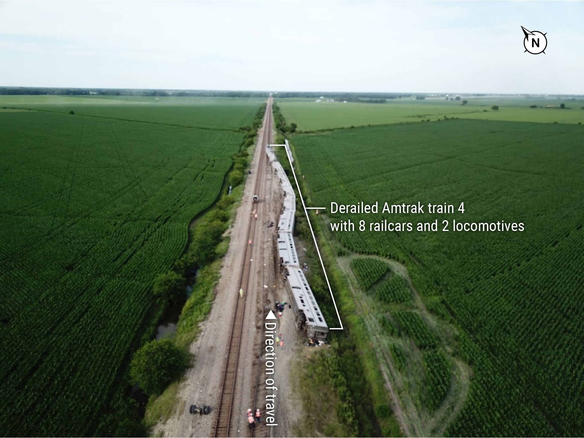 Amtrak train 4 derailed 