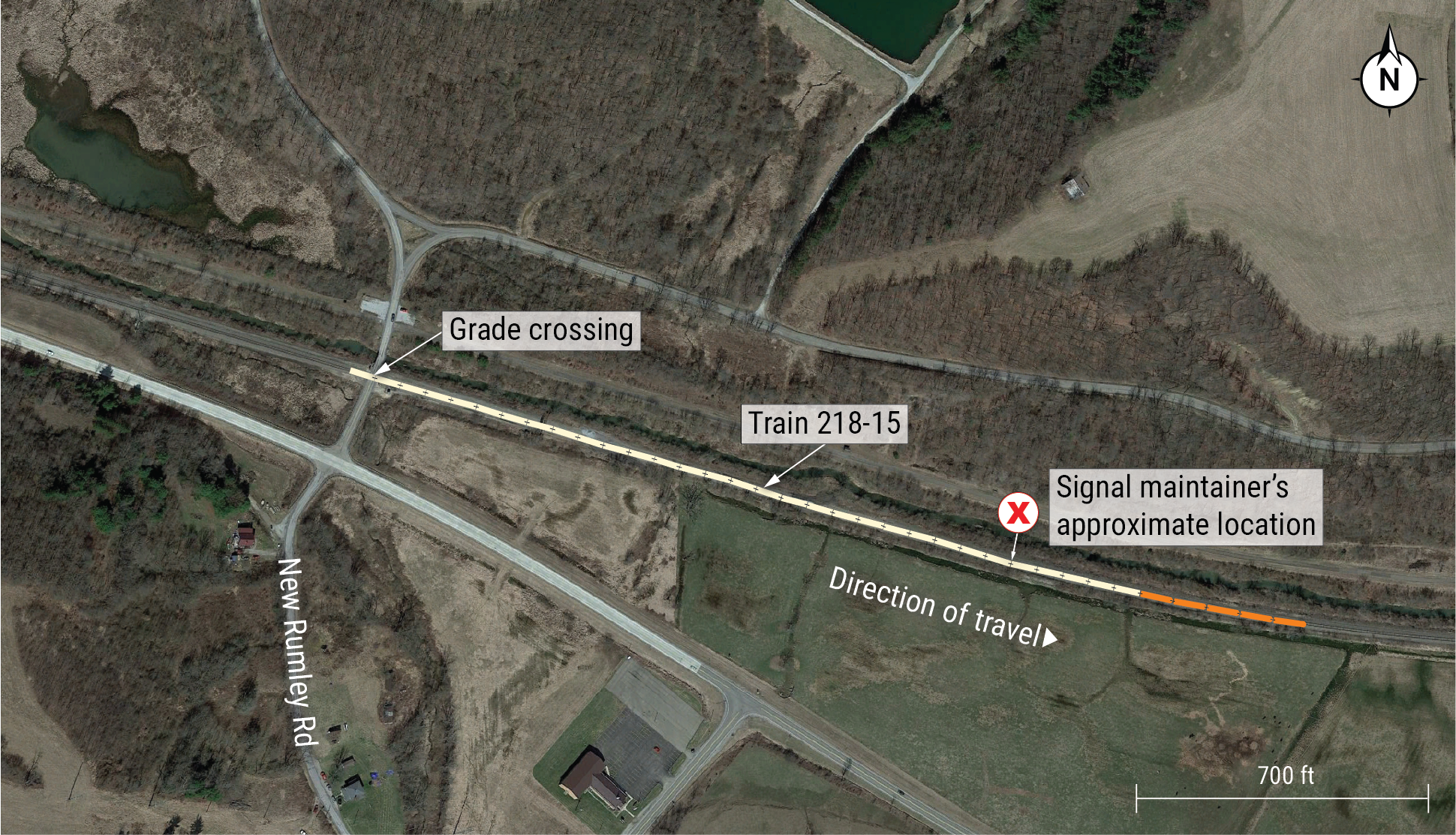 Overhead view of the accident location. (Source: Google Earth.)