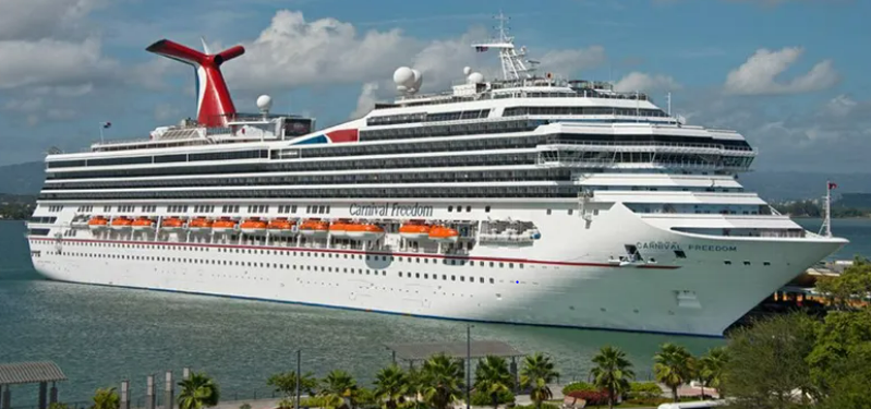 Passenger vessel Carnival Freedom before the casualty