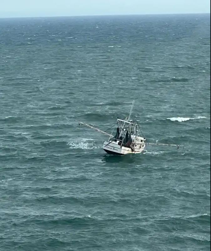 Fishing vessel Carol Jean after losing propulsion