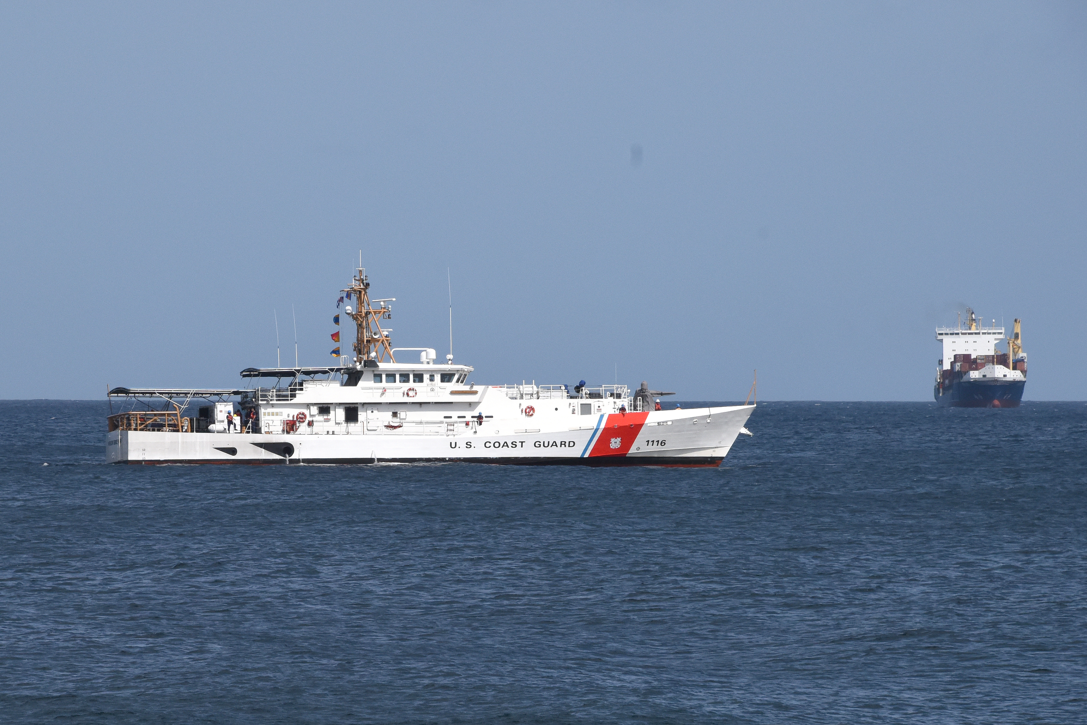 US Coast Guard Cutter William Griesser under way before the casualty.