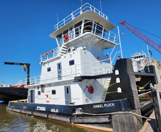 The Isabel Pluck on May 1, 2025, after the accident. 