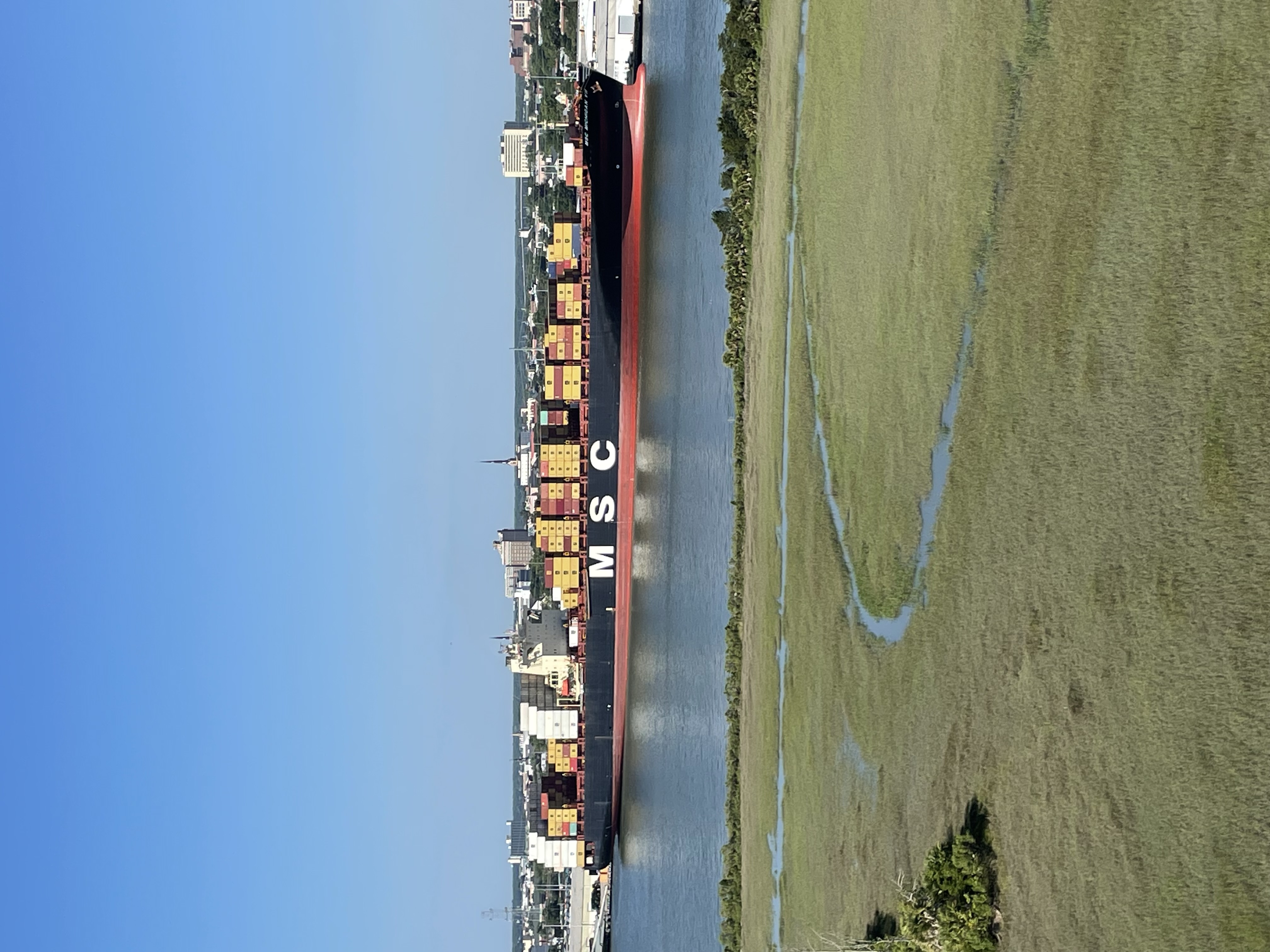 The MSC Michigan VII after the accident