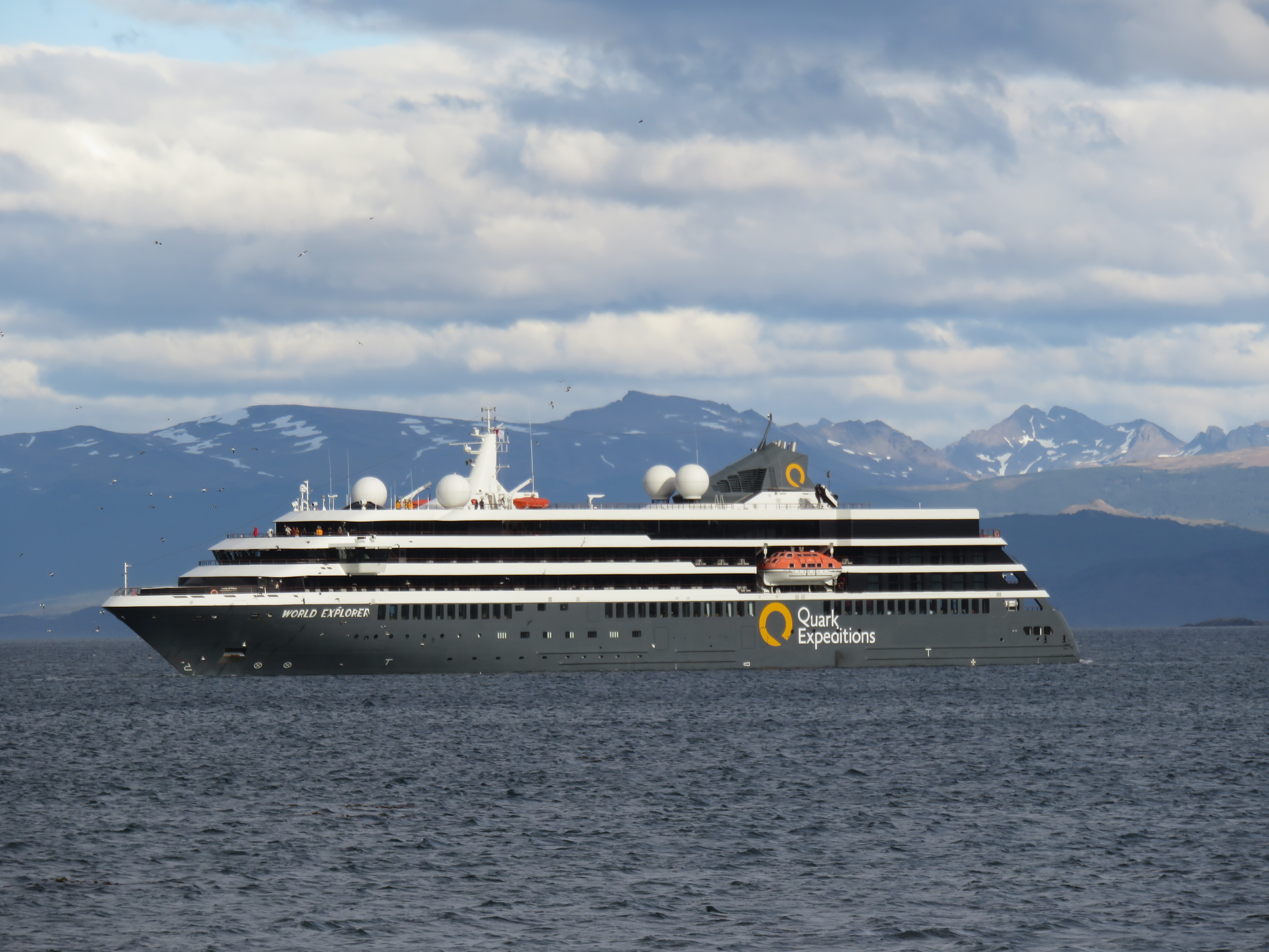 Passenger Vessel World Explorer after the casualty.