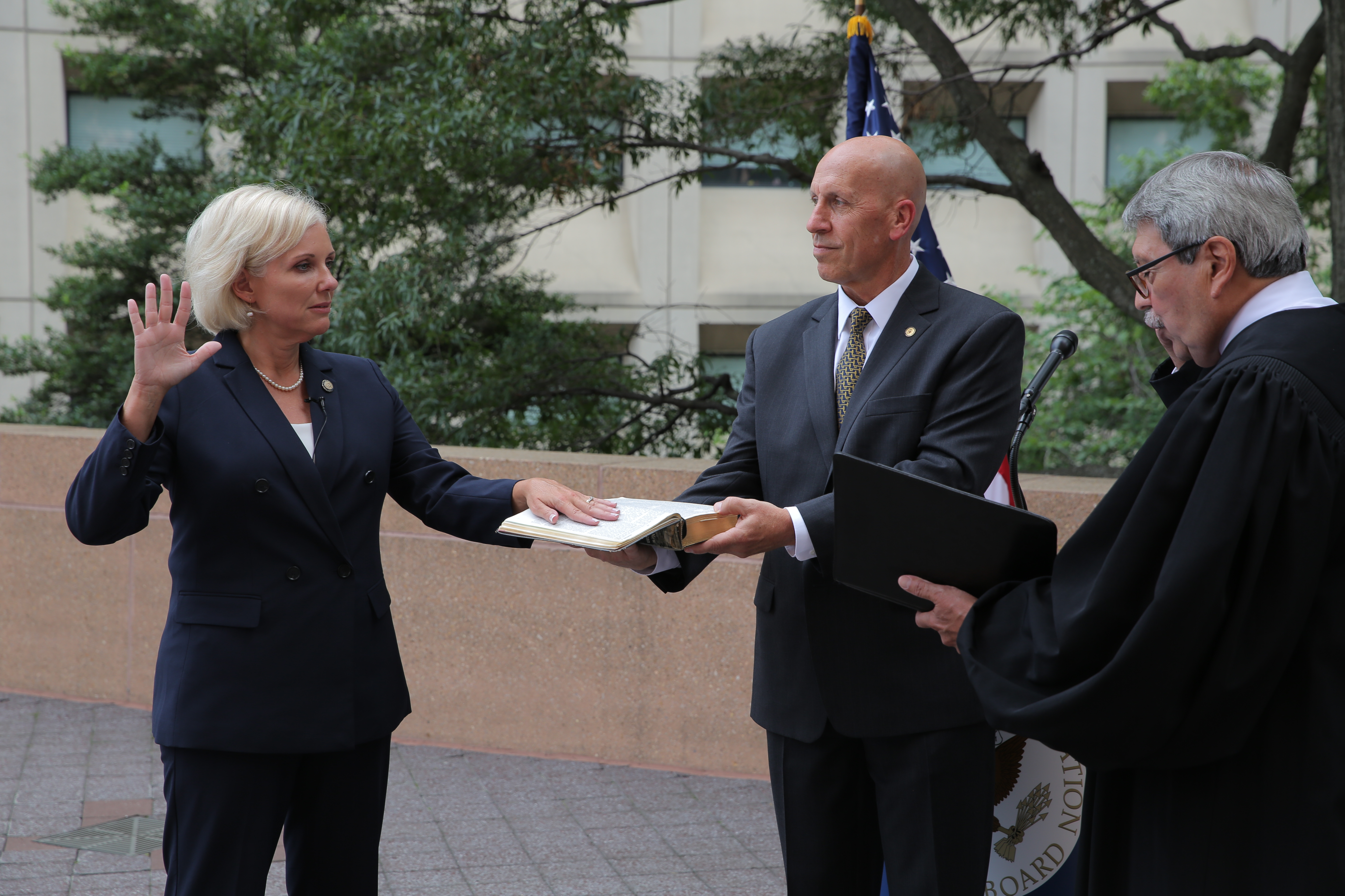 Photo of Jennifer L. Homendy swearing in ceremony.