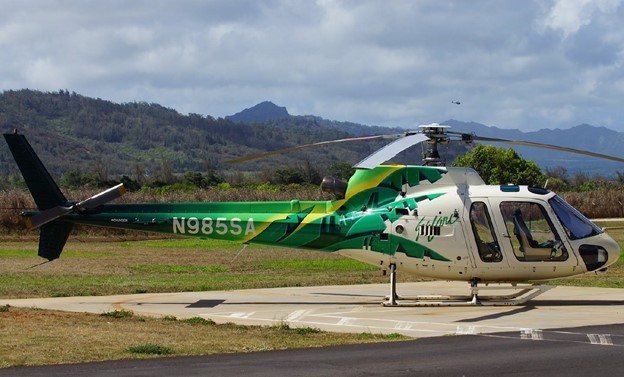 Photo of the accident helicopter.